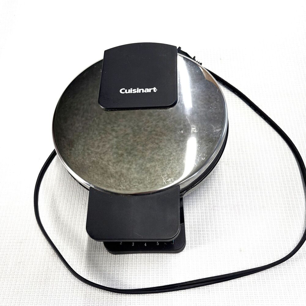 Cuisinart Classic Round Waffle Maker Model WMR-C (GW) Stainless Steel 5 Settings